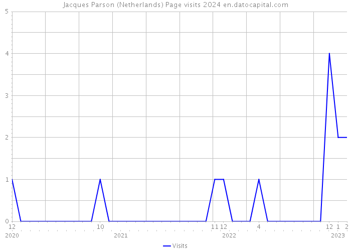 Jacques Parson (Netherlands) Page visits 2024 