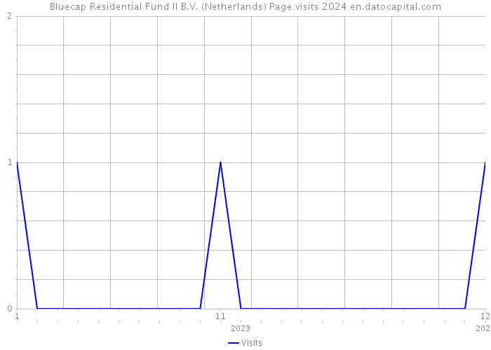 Bluecap Residential Fund II B.V. (Netherlands) Page visits 2024 
