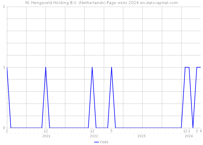 M. Hengeveld Holding B.V. (Netherlands) Page visits 2024 