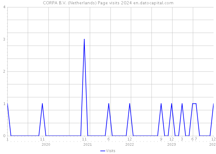 CORPA B.V. (Netherlands) Page visits 2024 