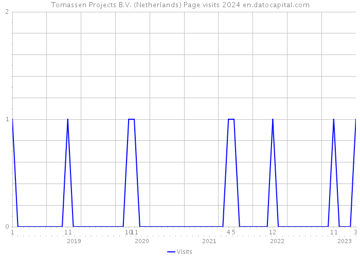 Tomassen Projects B.V. (Netherlands) Page visits 2024 