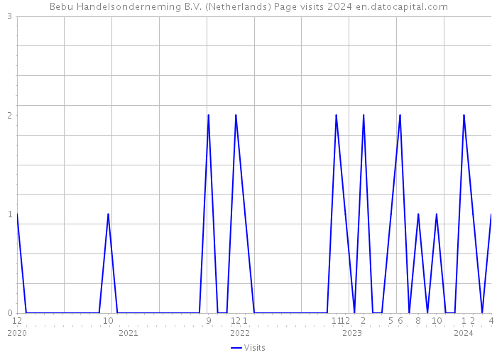 Bebu Handelsonderneming B.V. (Netherlands) Page visits 2024 
