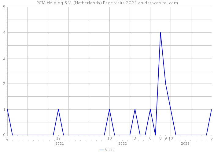 PCM Holding B.V. (Netherlands) Page visits 2024 