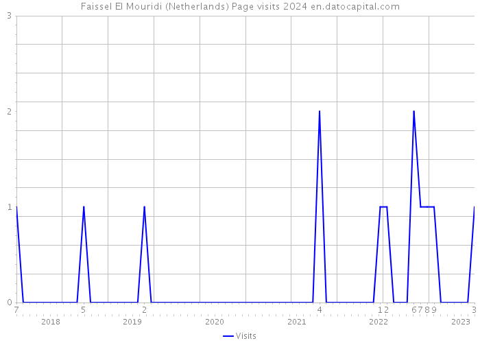 Faissel El Mouridi (Netherlands) Page visits 2024 