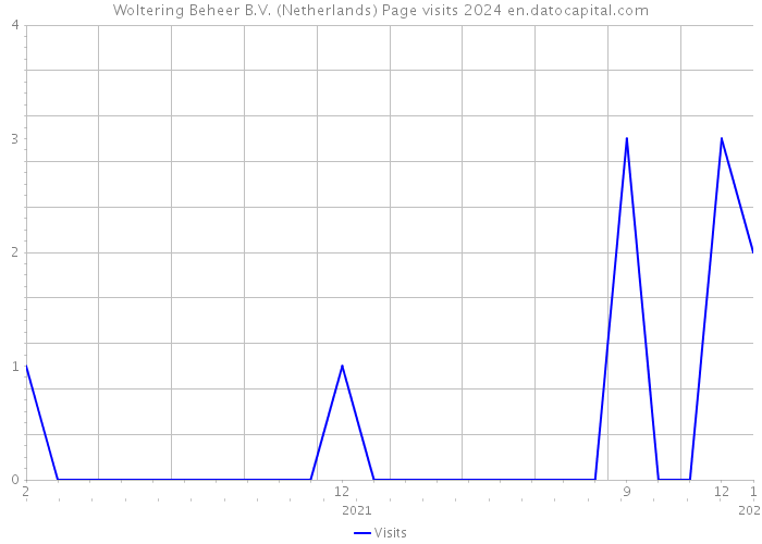 Woltering Beheer B.V. (Netherlands) Page visits 2024 