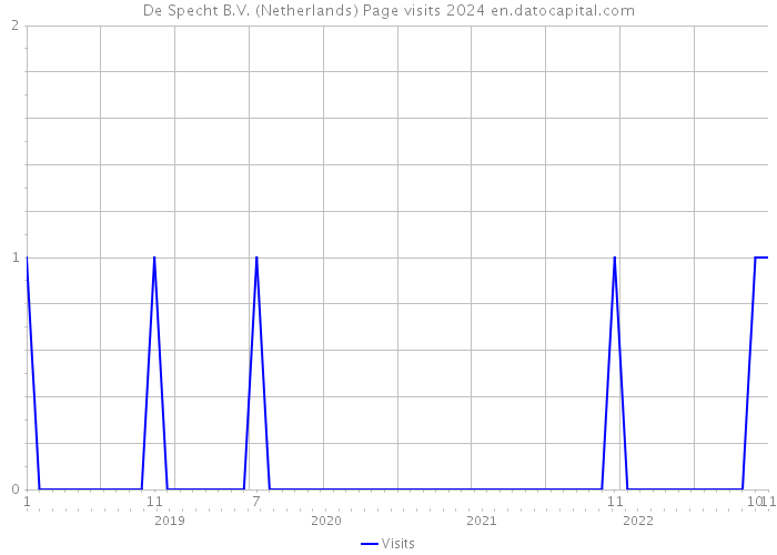 De Specht B.V. (Netherlands) Page visits 2024 