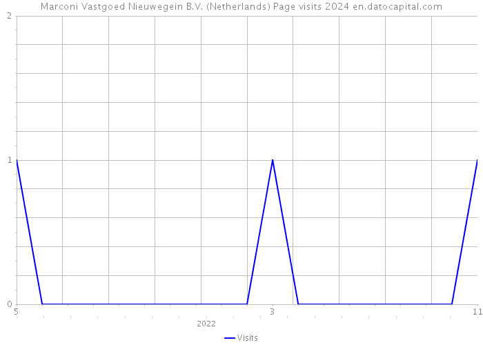 Marconi Vastgoed Nieuwegein B.V. (Netherlands) Page visits 2024 
