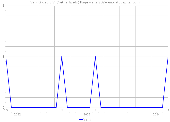 Valk Groep B.V. (Netherlands) Page visits 2024 