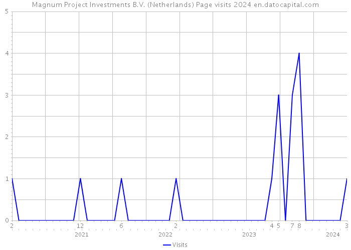 Magnum Project Investments B.V. (Netherlands) Page visits 2024 