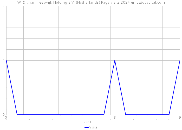 W. & J. van Heeswijk Holding B.V. (Netherlands) Page visits 2024 