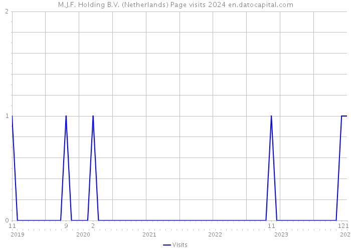 M.J.F. Holding B.V. (Netherlands) Page visits 2024 