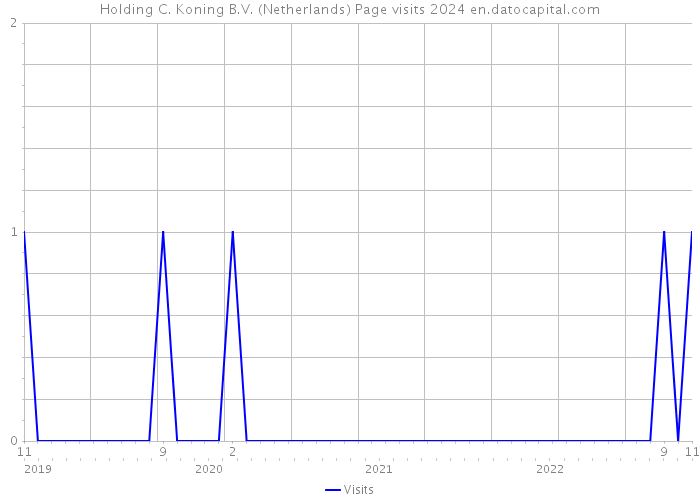 Holding C. Koning B.V. (Netherlands) Page visits 2024 