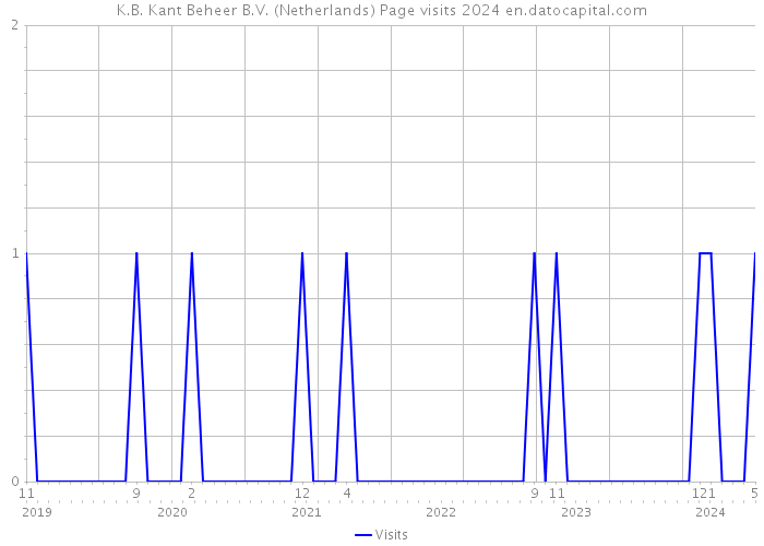 K.B. Kant Beheer B.V. (Netherlands) Page visits 2024 