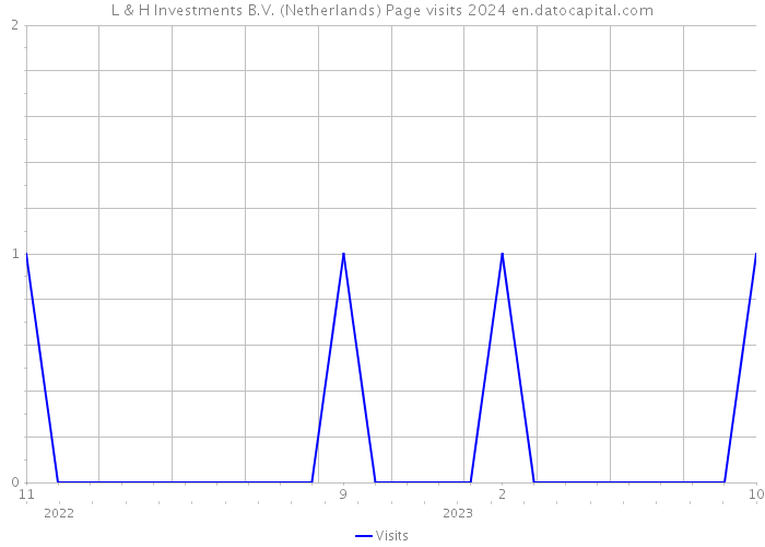 L & H Investments B.V. (Netherlands) Page visits 2024 