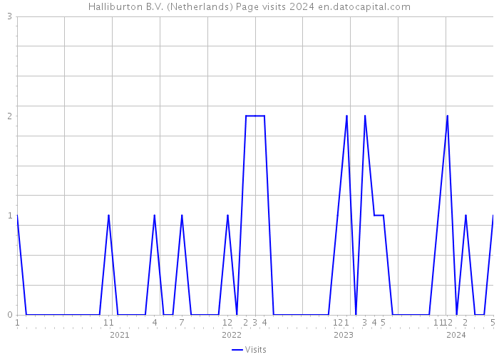 Halliburton B.V. (Netherlands) Page visits 2024 