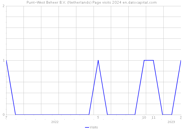 Punt-West Beheer B.V. (Netherlands) Page visits 2024 