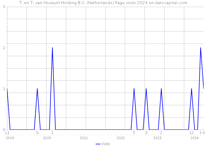 T. en T. van Houtum Holding B.V. (Netherlands) Page visits 2024 