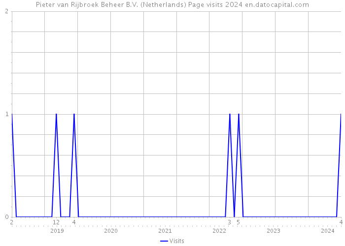 Pieter van Rijbroek Beheer B.V. (Netherlands) Page visits 2024 