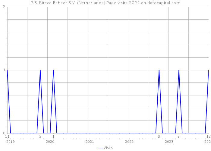 P.B. Riteco Beheer B.V. (Netherlands) Page visits 2024 
