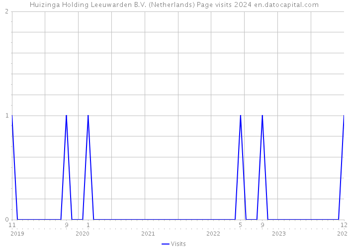 Huizinga Holding Leeuwarden B.V. (Netherlands) Page visits 2024 