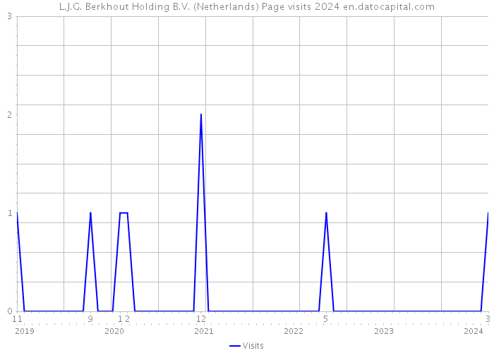 L.J.G. Berkhout Holding B.V. (Netherlands) Page visits 2024 