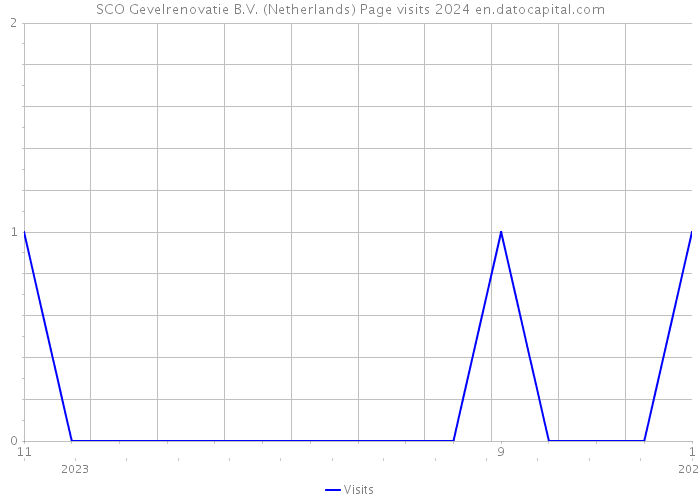 SCO Gevelrenovatie B.V. (Netherlands) Page visits 2024 