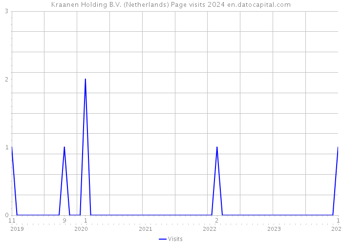 Kraanen Holding B.V. (Netherlands) Page visits 2024 