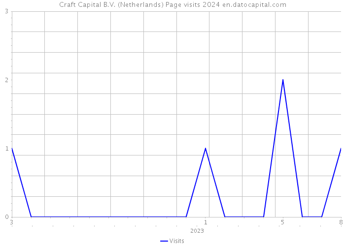 Craft Capital B.V. (Netherlands) Page visits 2024 