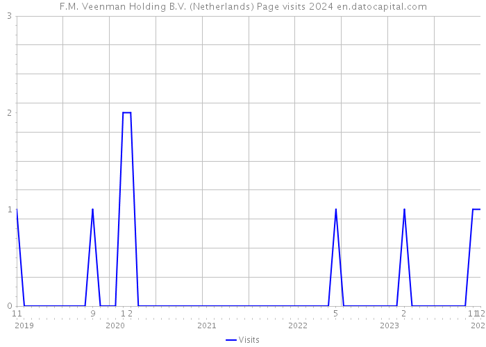 F.M. Veenman Holding B.V. (Netherlands) Page visits 2024 