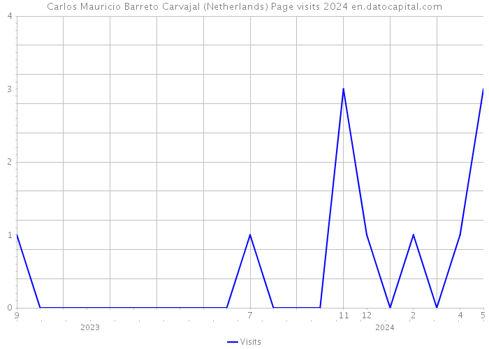 Carlos Mauricio Barreto Carvajal (Netherlands) Page visits 2024 