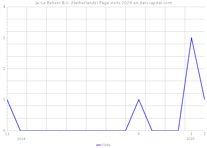 Ja-Le Beheer B.V. (Netherlands) Page visits 2024 