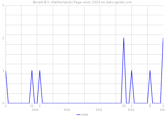 Beram B.V. (Netherlands) Page visits 2024 