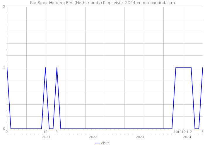 Rio Boxx Holding B.V. (Netherlands) Page visits 2024 