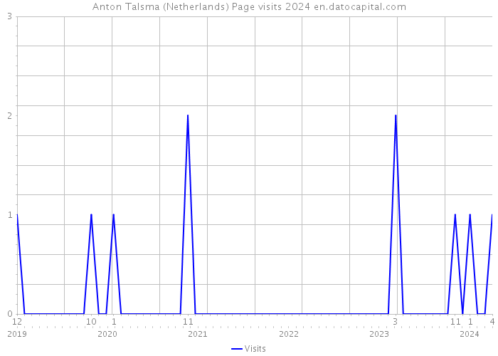 Anton Talsma (Netherlands) Page visits 2024 