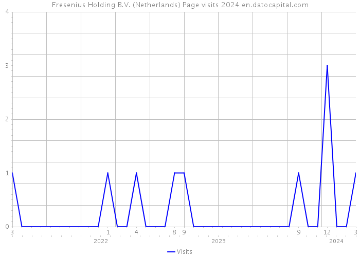 Fresenius Holding B.V. (Netherlands) Page visits 2024 