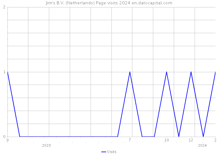 Jim's B.V. (Netherlands) Page visits 2024 