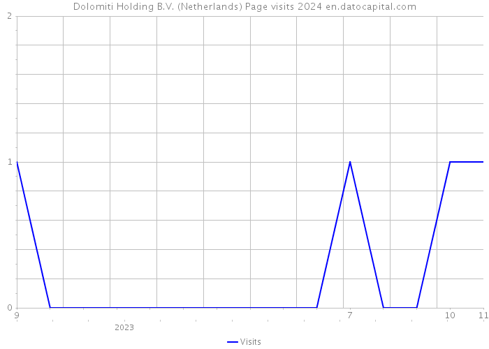 Dolomiti Holding B.V. (Netherlands) Page visits 2024 