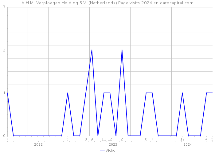 A.H.M. Verploegen Holding B.V. (Netherlands) Page visits 2024 