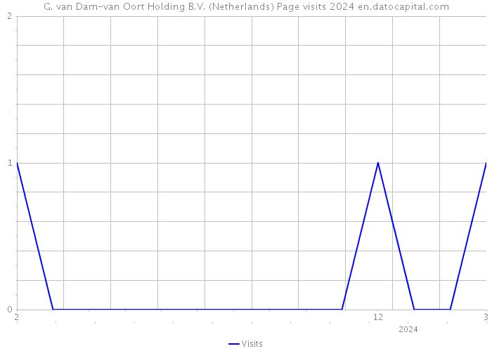 G. van Dam-van Oort Holding B.V. (Netherlands) Page visits 2024 