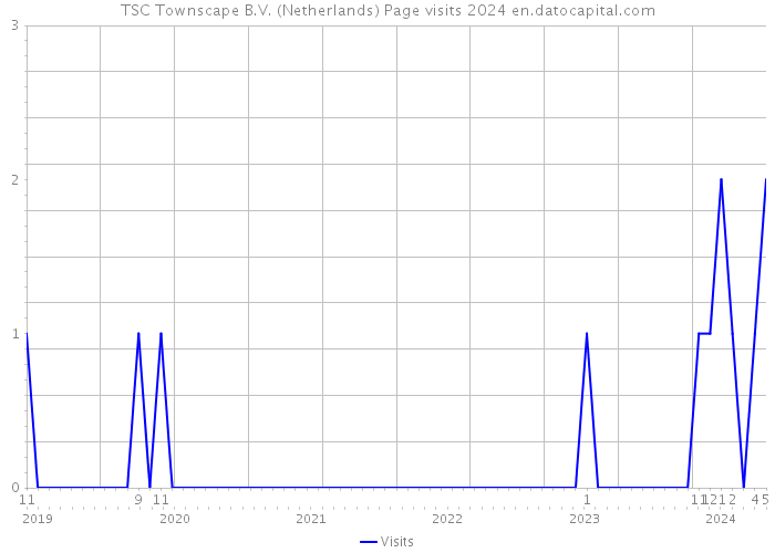 TSC Townscape B.V. (Netherlands) Page visits 2024 