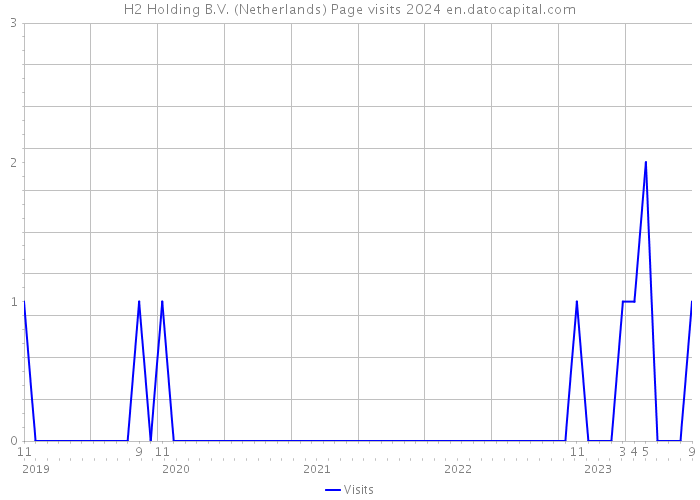 H2 Holding B.V. (Netherlands) Page visits 2024 