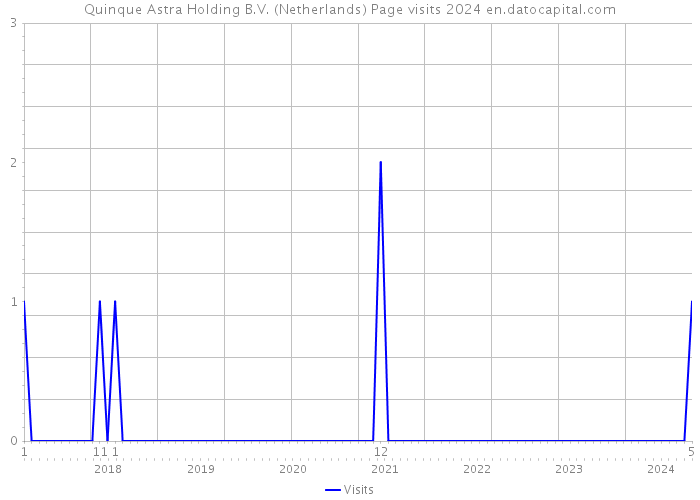 Quinque Astra Holding B.V. (Netherlands) Page visits 2024 