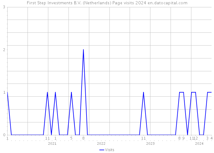 First Step Investments B.V. (Netherlands) Page visits 2024 