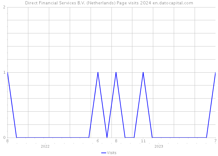Direct Financial Services B.V. (Netherlands) Page visits 2024 