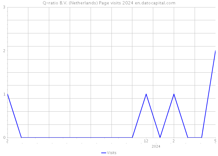Q-ratio B.V. (Netherlands) Page visits 2024 