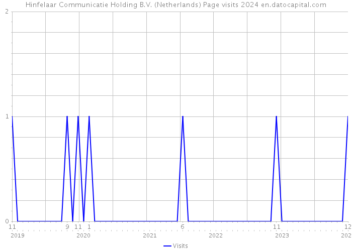 Hinfelaar Communicatie Holding B.V. (Netherlands) Page visits 2024 