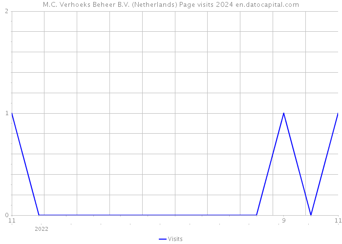 M.C. Verhoeks Beheer B.V. (Netherlands) Page visits 2024 