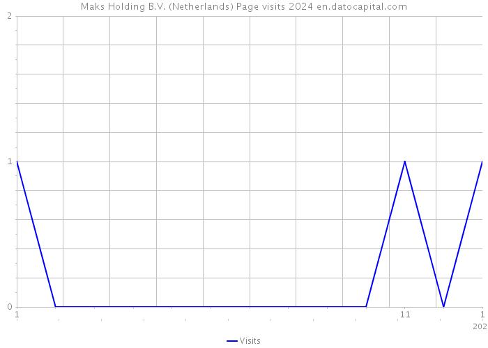 Maks Holding B.V. (Netherlands) Page visits 2024 