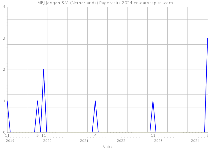 MFJ Jongen B.V. (Netherlands) Page visits 2024 