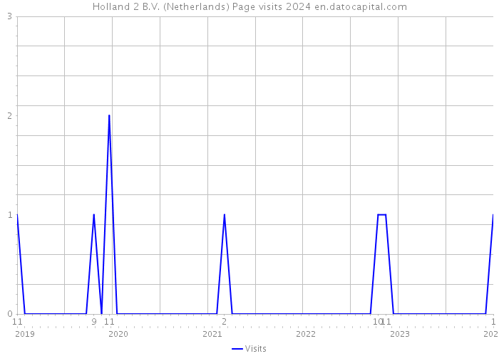 Holland 2 B.V. (Netherlands) Page visits 2024 